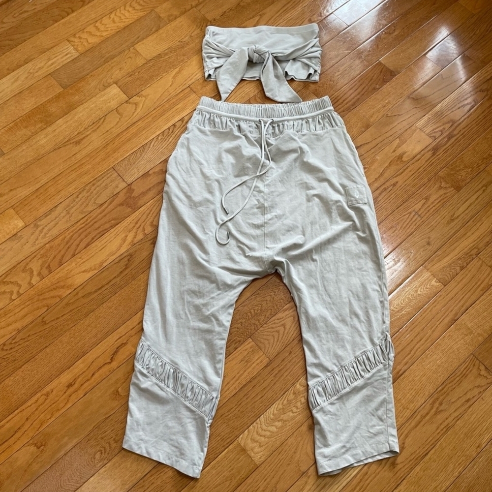 FP Movement By Free People Swish Set Harem Pants & Bandeau Top - Sz Large! - Picture 7 of 16